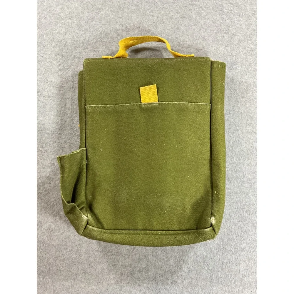 PlanetBox Insulated Lunch Bag Olive Green Be Kind Avocado Banana Canvas Bag